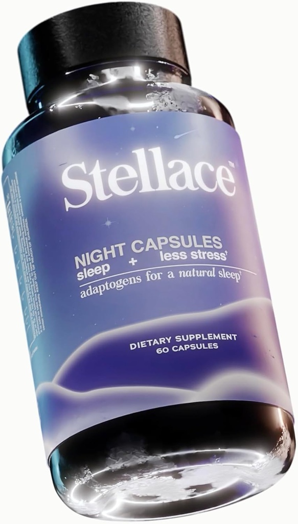 Supliment de somn Premium: Capsule de noapte Vegane cu melatonina, Root Valerian & Magneziu Gycinate - Deep Sleep Aid for Conscious rest, Reducere a trezirilor pe timp de noapte - 30 zile de aprovizionare