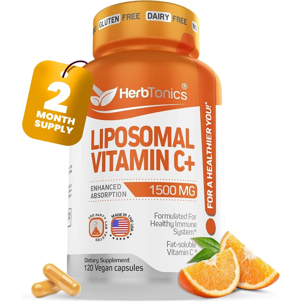 Capsulele cu vitamina C lipozomal 1500 mg de susţinere imună Suplimentul cu sistem imunitar 