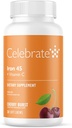 Celebrați Vitamine Suplimentul de fier cu vitamina C - 45mg Fier, 60mg Vitamina C, Vitamine Bariatrice pentru pacienții cu SLS, Vertical Sleeve & Gastric Bypass Chirurgie - Cherry, 30 Chews moale