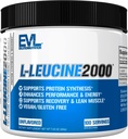 Evlution Nutrition L-Leucine 2000 - Sinteza proteica, Recuperare si suport muscular - Performanta si energie - 2000mg L-Leucine - Gluten Free & Vegan - Pulbere Dietara - 100 Serviri
