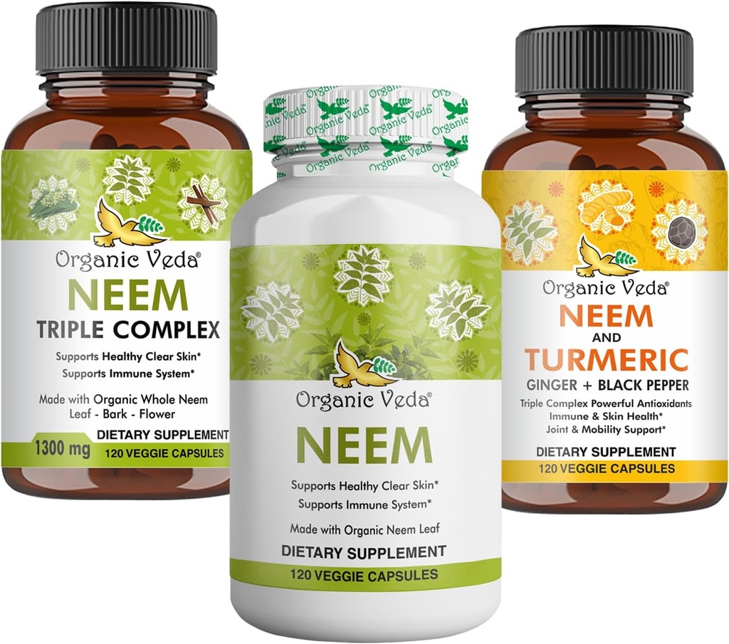 Premium Neem & Turmeric Supliment Bundle 