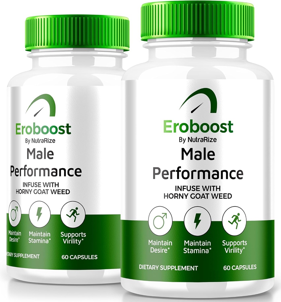 (2 ambalaj) Suplimentul Eroboost pentru bărbaţi, Suplimentul Eroboost pentru bărbaţi, Nutriţie zilnică pentru a sprijini performanţa maximă şi wellness generală, Recenzii oficiale de Formula Ero Boost (120 capsule)
