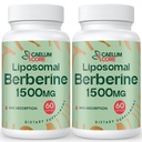 Liposomal Berberine HCL - Berberine 1500 mg Biodisponibilitatea mare, Berberine Supliment pentru femei și bărbați (2 ambalaj)