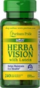 Puritan's Pride Herbavision with Lutein, Zeaxantină, Bilberry Softgels, 240 Count