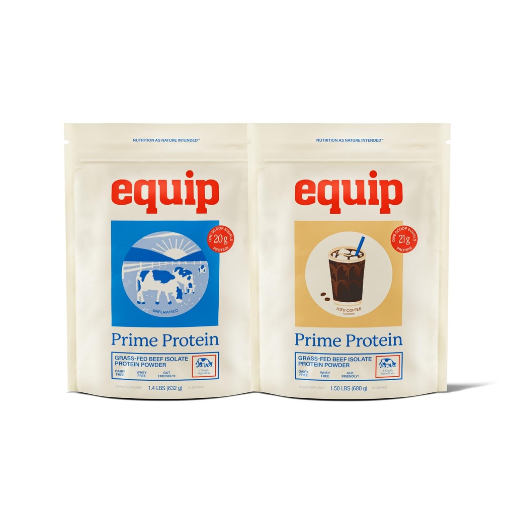 Alimente Equip Prime Pulbere de proteine Nearomat și Prime Pulbere de proteine Iced Cafea
