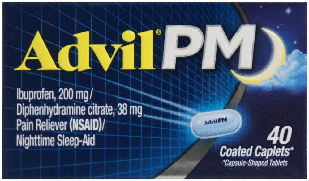 Advil PM 200 mg Caplete acoperite 40 ea (Pachet de 6)