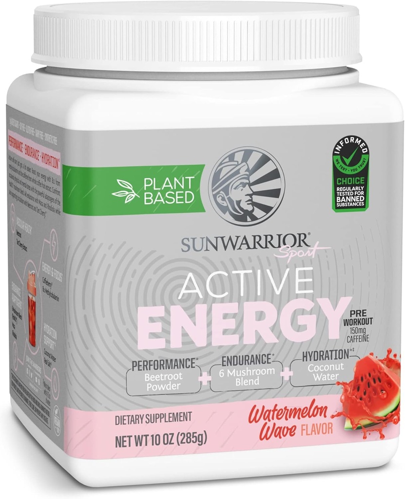 Sunwarrior plante-Based Preworkout pulbere hidratare amestec  