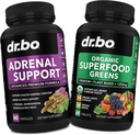 Suport suprarenal & Ecologic Verzi și suplimente de fructe - Daily Energy Super Fructe alimentare și legume Supliment tablete Plus Alimente vegetale