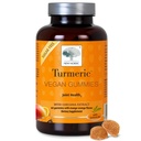 NORDIC Curcumin Gumies, Sugar Free, 300 mg Supliment Turmeric pentru bărbaţi şi femei, Sprijină în mod normal funcţionare articulaţii, genunchi, umeri, Mango Orange, 60 Conte