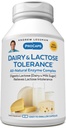 ANDREW LESSMAN lactate și lactoză Toleranță 240 capsule - Îmbunătățește Digestia naturală de lactate și lactoză. Enzimele uşoare, puternice şi naturale ajută la evitarea disconfortului gastrointestinal. Fără aditivi