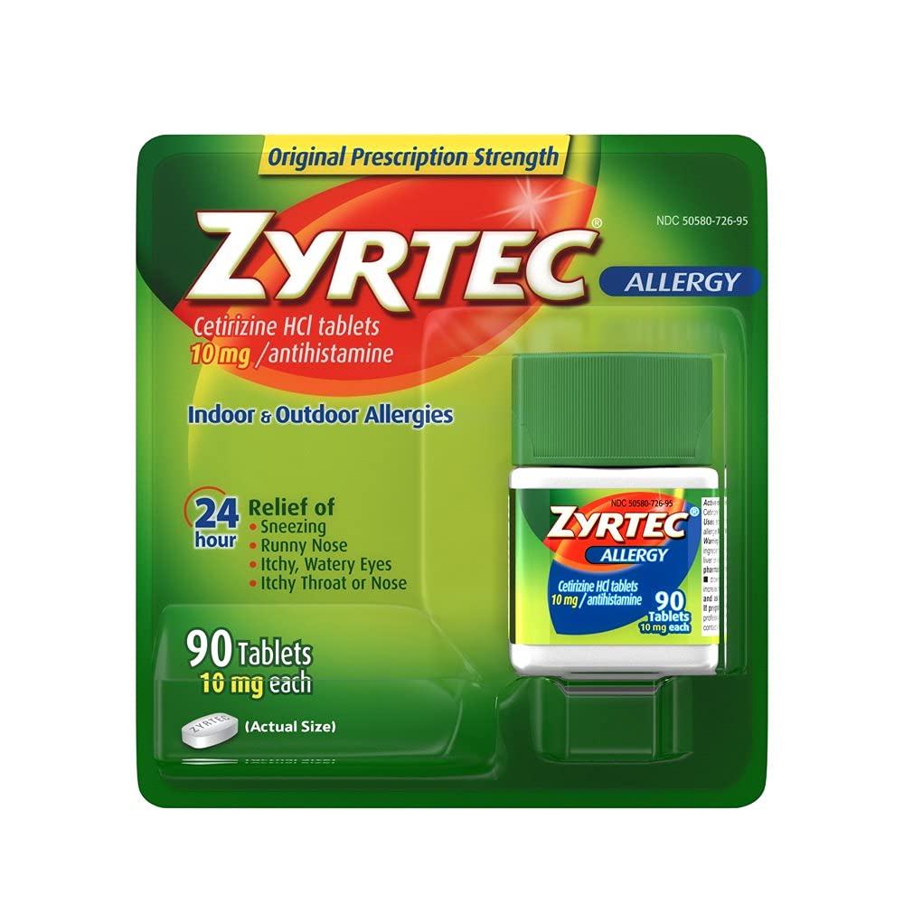 Zyrtec Alergie Relief (10 mg), 90 comprimate