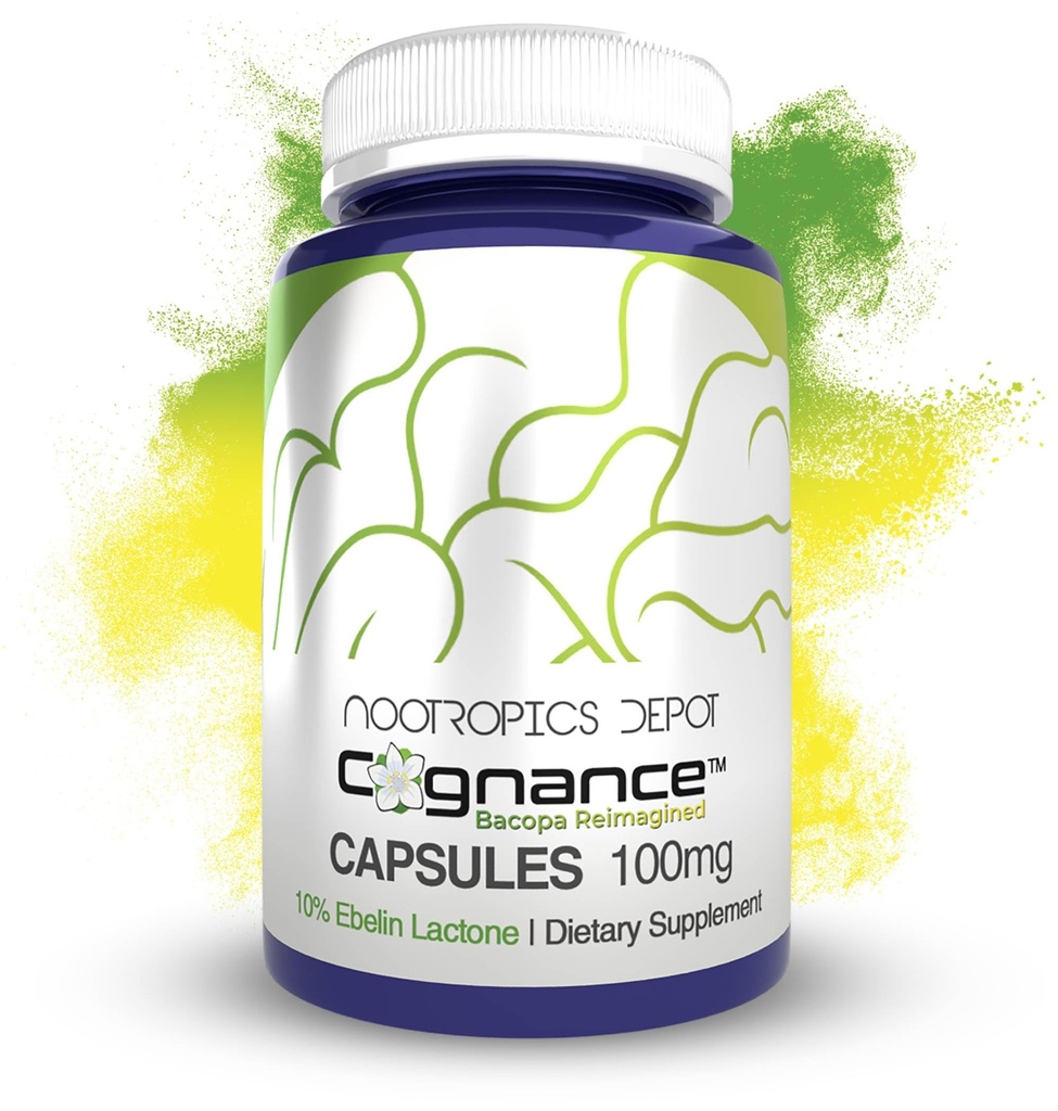 Nootrops Depot Cognance Bocapa capsule îmbunătăţite 