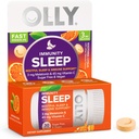 OLLY Imunity Sleep Sleep Rapid dizolves, 3mg Melatonina, Vitamina C, Citrus Flavor, 30 Day Supply - 30 Conte