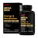 GNC Mega Men Energie & Metabolism Multivitamine Caplete, dovedit clinic să se simtă mai bine, Calorie Burn, Focus, 100mg Cafeina, Termogenic, Imun, B Vitamine, Timed Release, 180 Conte, 90 zile de aprovizionare
