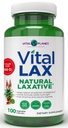 Vital Planet - Vital Laxative naturale Laxative Supliment pentru constipație ocazională, cu hidroxide de magneziu, Elm alunecos, Aloe, și Triphala pentru a sprijini regulatitatea Bowel 100 capsule