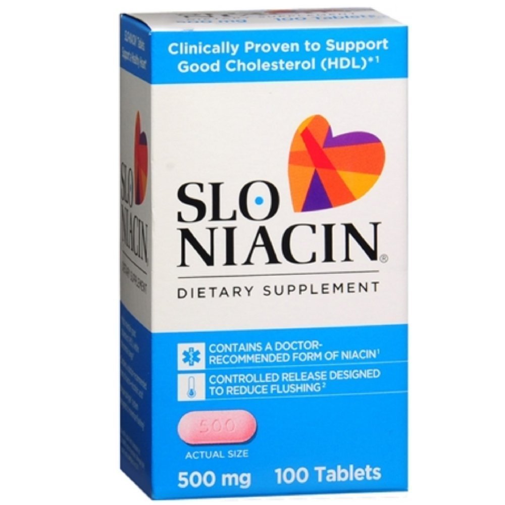 Slo-Niacin 500 mg 100 comprimate (pachet de 6 comprimate)