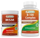 Cele mai bune naturale MSM pulbere & B-100 Complex