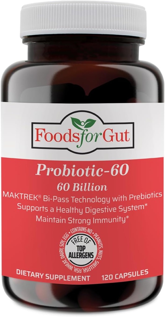 Alimente pentru capsule probiotice Gut 60 Miliarde Cfu lui 
