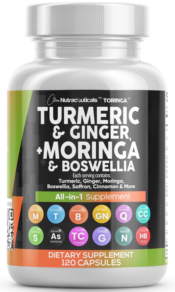 Curate Nutraceuticals Turmeric Moringa Supliment 
