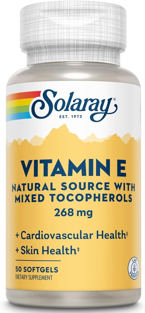 Solaray Vitamina E d- Alpha Tocopherol 268 mg (400 UI)