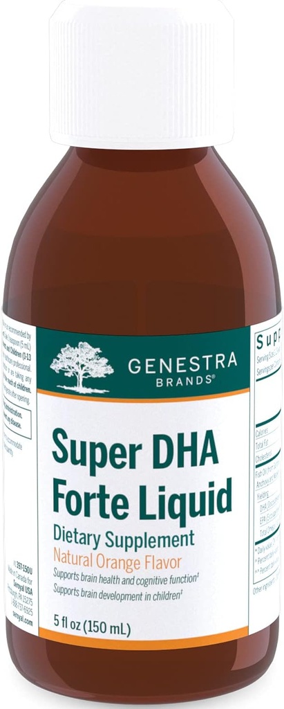 Genestra Brands Super DHA Forte lichid - Omega-3 supliment ulei de pește - 5 fl oz