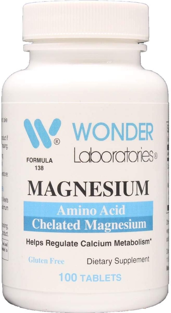 Magneziu Chelated, Amino Acid, Formulat pentru a vă oferi cu absorbţie maximă (100)