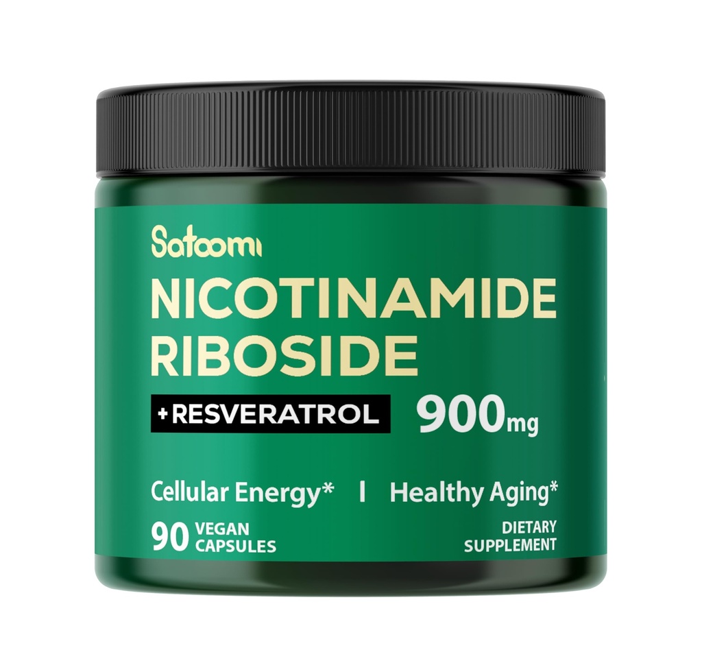 Satoomi NAD Supliment cu Liposomal Nicotinamidă Ribozidă 900 mg NR, Resveratrol, Querbetin - 90 Conte