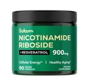 Satoomi NAD Supliment cu Liposomal Nicotinamidă Ribozidă 900 mg NR, Resveratrol, Querbetin - 90 Conte