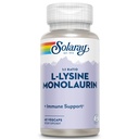 SOLARAY L-Lysine Monolaurin Supplement de suport imun, 1:1 Raport pentru funcţia sistemului imunitar, 500 mg fiecare, 60-zi Bani înapoi de garantare, 30 Serviri, 60 VegCaps