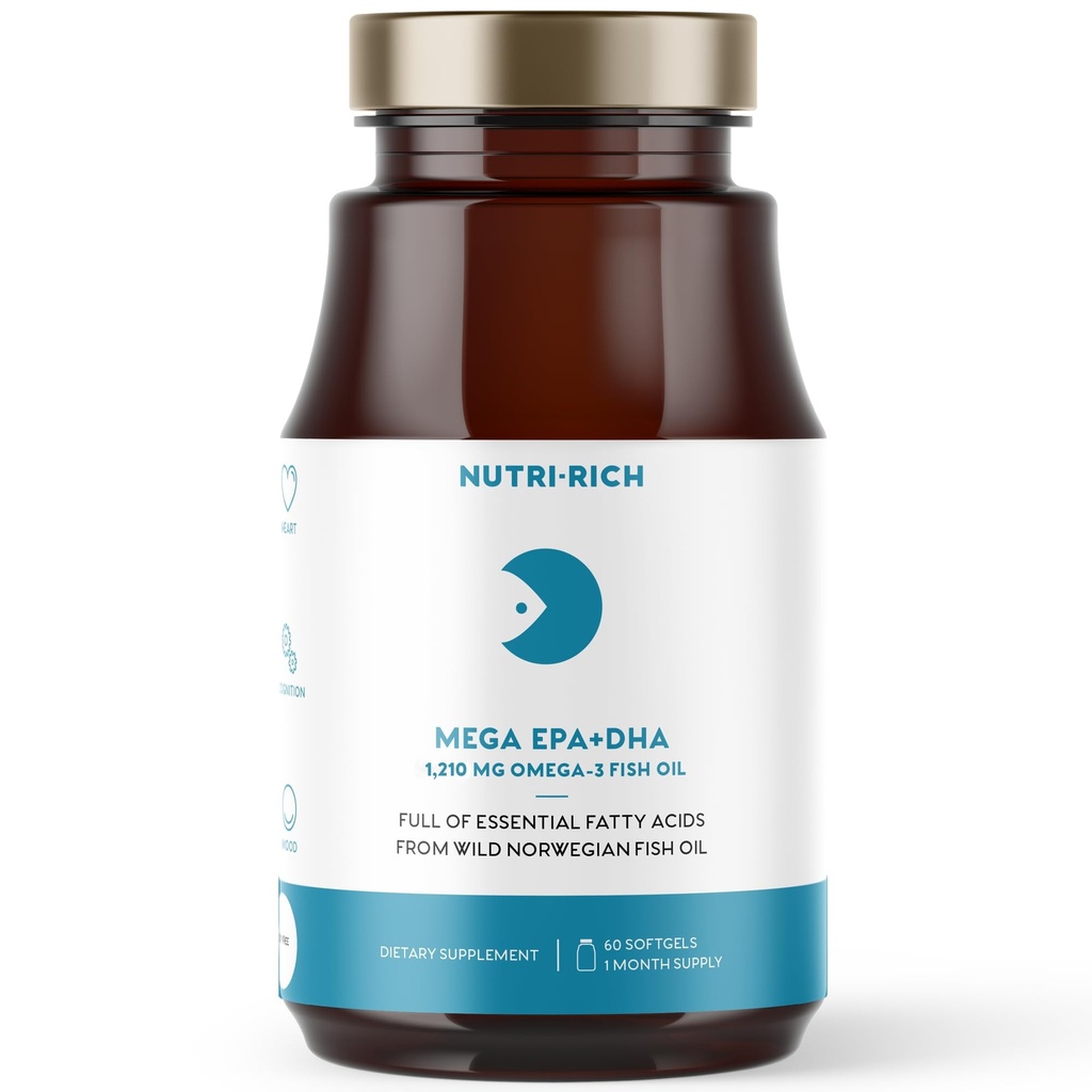 Nutri-Rich Omega-3 ulei de pește 1210mg 