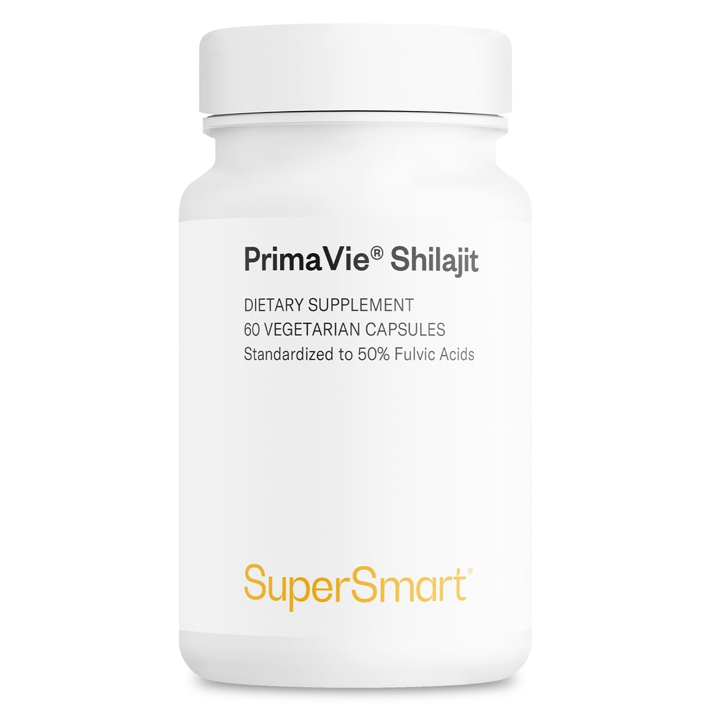 Supersmart - Super Shilaj 500 mg pe zi (High Potenty) - PrimaVie Shilaj Supplement - Himalayan, Purified & Organic Shilajit 
