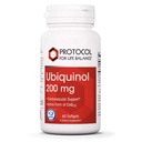 PROTOCOLUL DE BALANCE VIAŢĂ UBIchinol 200mg - Biodisponibil CoQ10 Softgels - Heart Health Support - Oxidative Stres Quencher - Soy Free & Dairy Free - 60 Softgels
