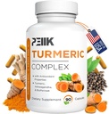 Curcumina turmerica cu Pepper negru & Ashwagandha - supliment de înaltă absorbţie Ultra potent Turmeric cu 95% Curcuminoide, BioPerine & Ashwagandha - Capsule turmerice pentru suport comun 90 capsule