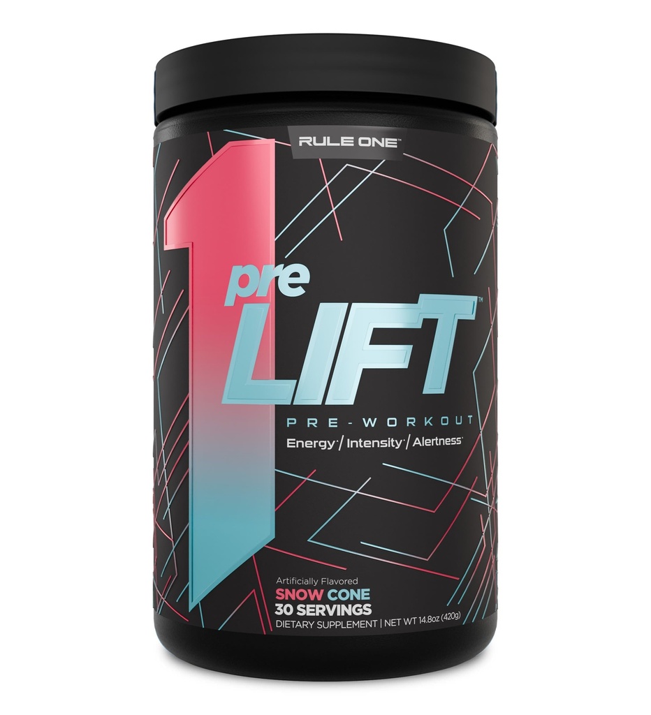Regula 1 Proteine înainte de antrenament, 6g Citrulină, 3.2g Beta Alanine, 3 Surse de cofeină + 20 Altele pentru energie, alertă, & Rezistență (30 Servings, Con de zăpadă)