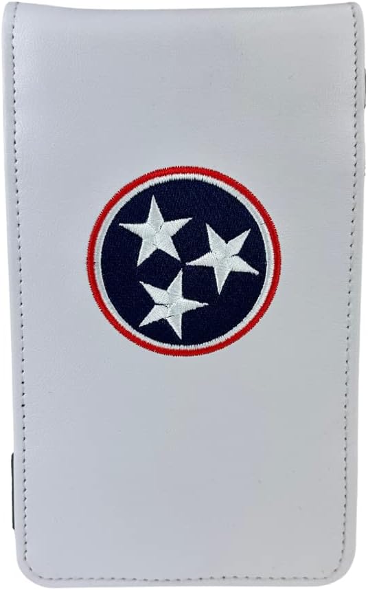Sunfish Tennessee State Steag Leather Golf Scorecard și Yardage Book Holder
