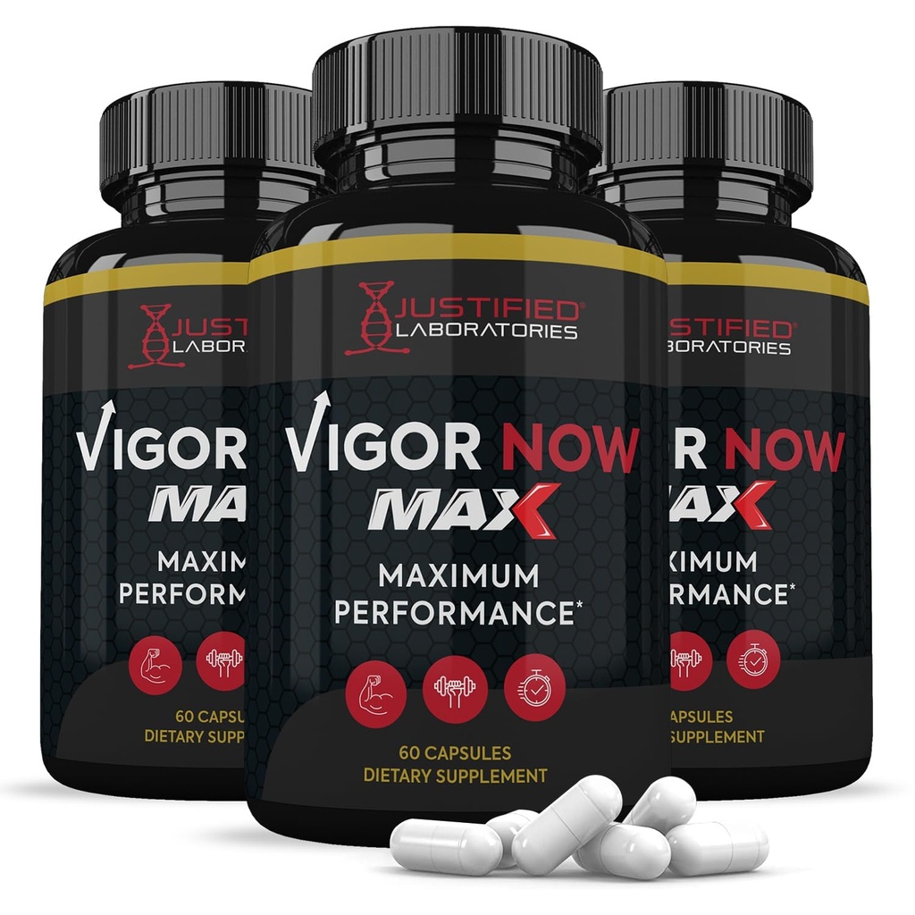 Laboratoare justificate (3 Pack Vigor Now Max 1600MG Advanced Men's Health Formula 180 Capsule