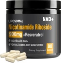 Suplimentul NAD+ - NAD+ cu Nicotinamidă Ribozidă (NR) şi Resveratrol Querbetin 900mg, SUA-03-0911XL-115NAD