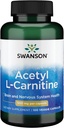 Acetil L- Carnitină 500 mg 100 capsule de Swanson Premium