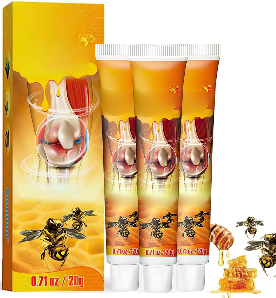 Dragon Honor 3CPS Beevenom New Bee Venim Professional Gel, Joint & Muscle Soothing Bee Venom Cream, New Bee Venom Cream