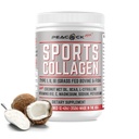 Sport Colagen Electrolytes Powder, 12.42 oz - Iarbă bovine și pești sălbatici Hidrolizați de tip I, II, III Peptide multicolagen pentru băuturi electrolitice, pulbere proteică nearomatizată cu BCAA, magneziu