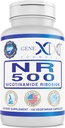 Formulare Genex NR Nicotinamidă Ribozidă 500mg/Serving (120 capsule) NAD+ Precursor pentru îmbătrânire sănătoasă - GMP-Certificat, Non-GMO, Gluten-Free, Vegetarian (1 ambalaj)