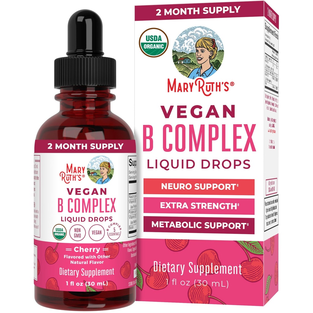 MaryRuth Organics Vitamina B Complexul de vitamina B Complexul de vitamina B Biotin 