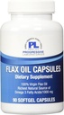 Labs Progressive Flax Oil Capsules Supliment, 1000 mg, 90 Conte