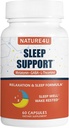 3 din 1 Sleep Aids pentru adulţi Extra Putere, Extindeţi eliberarea Melatoninei 5 mg, L Theanin 250 mg, GABA 250 mg, Relaxare şi Supliment de somn, 60 Capsule