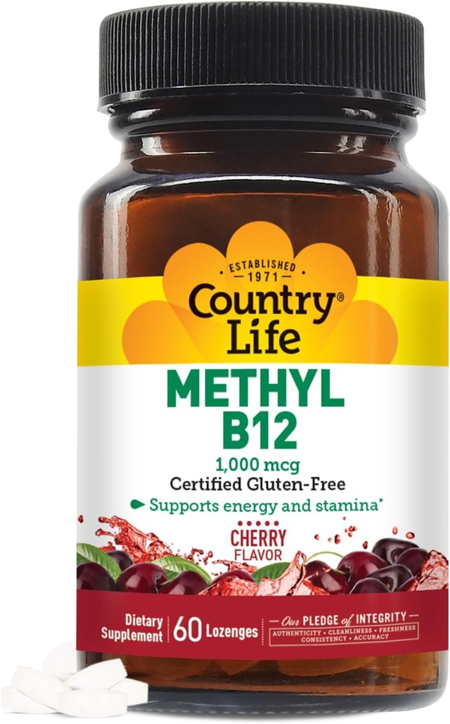 Country Life Metil B-12 Capsule, 1000 Mcg, 60 Conte