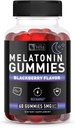 Melatonina negru Berry Gummies 5mg, Suport de somn pe timp de noapte Chembable Supplement 