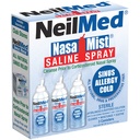 Neilmed NasaMist Isotonic Saline Spray. Soothe, Moisturize and Cleanse Folosind Specially Designed tip. 177ml. Conține 3 canistre NasaMist