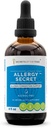 Alergie secretă fără alcool extract, Tinctură, Glycerite Rosemary, Mullein Leaf, Marshmallow, Stinging Nettle, Eyebright. Suport pentru alergie/congestionare (4 FL OZ)