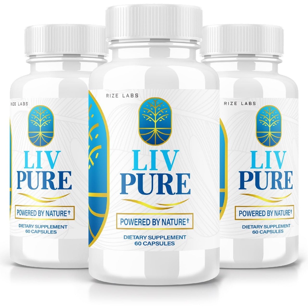 laboratoare de rize - LivPure Powered by Nature - Formula avansată - Pure Supliment Supliment alimentar pentru suport hepatic, Extra Putere, Vegan, pastile functie hepatica (180 capsule)