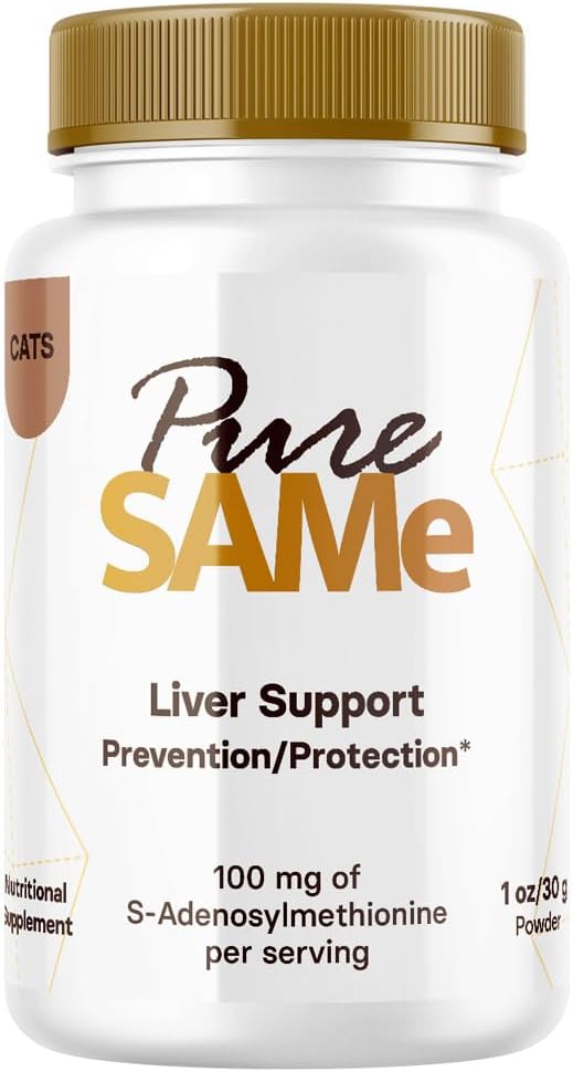 Pure același suport hepatic pentru pisici - pui aromat supliment de ficat pentru pisici pentru a promova funcția hepatică optimă, Cognitive Health & Vitality - Cat suport hepatic cu 20% Pure La fel (1oz)